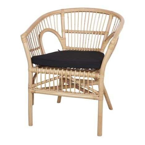 AUTRES Chaise en rotin naturel avec un style Bistrot - modèle 028 - naturel (1/4)
