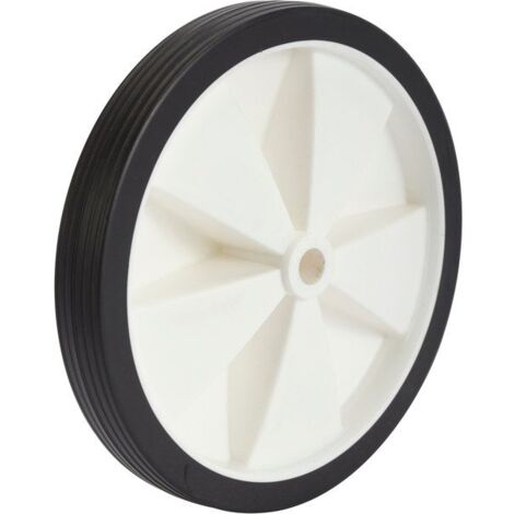 Roue de brouette 150 mm – Fixe sur axe – Polypropylène et PVC – Charge max 30 kg – Utilisation intérieure/extérieur – Guitel