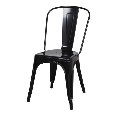 AUTRES Chaise en métal avec un style industriel - modèle 062 - noir (1/4)