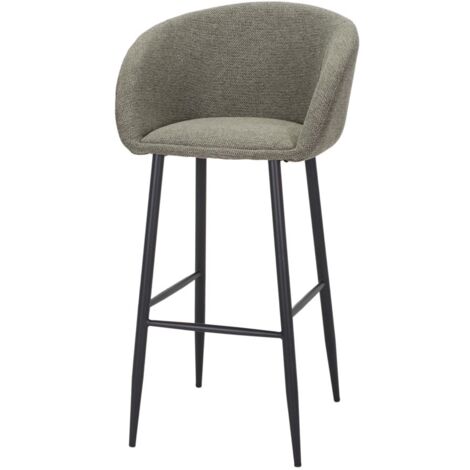 AUTRES Tabouret haut tapissé avec un style contemporain - modèle 063 - vert olive (1/4)