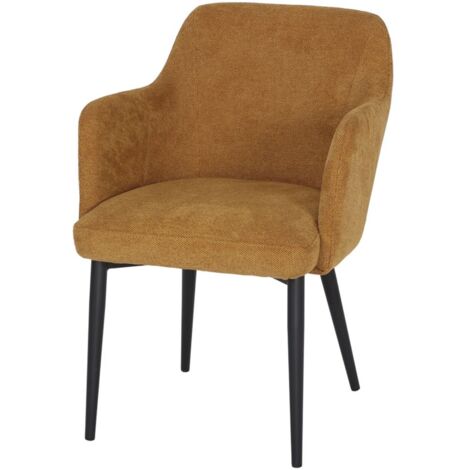 AUTRES Chaise tapissée avec un style contemporain - modèle 007 - moutarde (1/4)