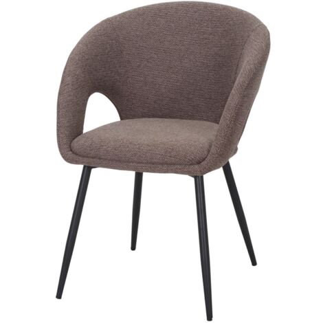 AUTRES Chaise tapissée avec un style contemporain - modèle 001 - marron (1/4)