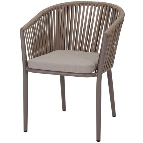 AUTRES Chaise en corde avec un style contemporain - modèle AGOSTA - champagne (1/4)