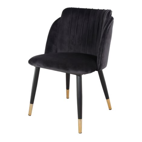 AUTRES Chaise tapissée avec un style contemporain - modèle 061 - noir (1/3)