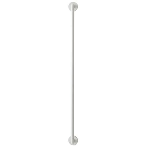 Tringle à rideau extensible 40 à 70 cm – Acier blanc mat – Diamètre 10 mm – Finition vernie – 2 embouts inclus – Cessot (1/3)