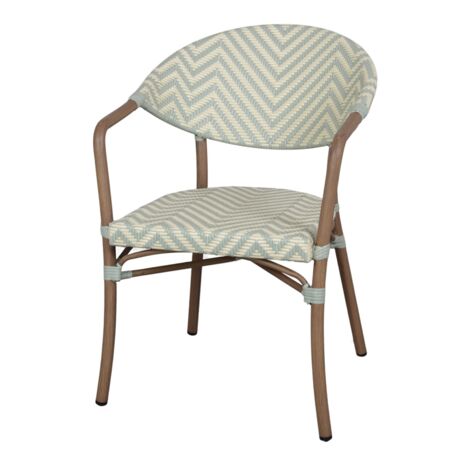 AUTRES Chaise d’extérieur avec un style bistrot - modèle 038 - bleu eau (1/4)