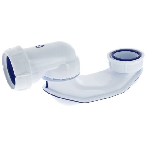 Nicoll – Siphon pour baignoire orientable 360° – Polypropylène blanc – Installation facile pour baignoire – Dimensions 21.9x12.7x8.1 cm
