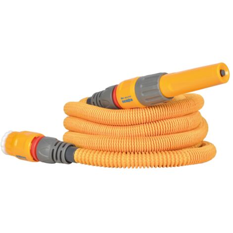 Hozelock – Tuyau d'arrosage extensible 12.5 m – Tissu tissé durable et léger – Raccords anti-fuite – Flexible et compact pour arrosage efficace (1/5)