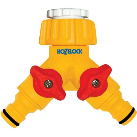 HOZELOCK Raccord pour robinet double en plastique 20/27 et 15/21" (1/5)