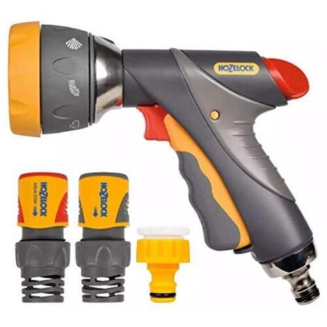 HOZELOCK Kit de base de Pistolet d'arrosage Multi Spray PRO + raccords PLUS Ø19mm (1/4)