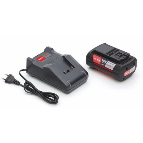 Chargeur de batterie 36V 2Ah – Affichage LED – Recharge rapide en 65 min – Protection contre surcharges – Compatible outils Bosch – Ikra (1/2)