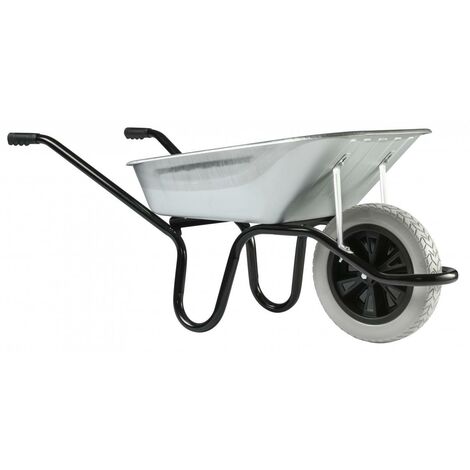 Haemmerlin – Brouette de jardin 100 L – Charge 150 kg – Roue increvable Ø 400 mm – Châssis ergonomique CP2i pour chantiers lourds