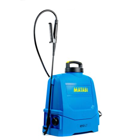 Matabi – Pulvérisateur électrique à batterie 10L – Autonomie jusqu'à 150L – Traitement jusqu'à 1000 m² – Accessoires pour zones difficiles