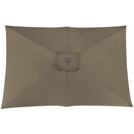 PROLOISIRS Toile Parasol Mat Droit 3x2 par 6 Polyester 200gr SD - Taupe