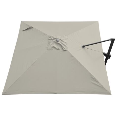 PROLOISIRS Toile Parasol Mat Déporté NH 3x3/8 Polyester 250gr Gr6 - Sand