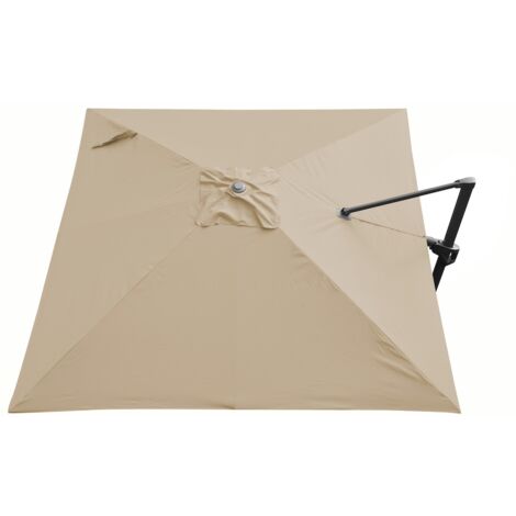 PROLOISIRS Toile Parasol Mat Déporté NH Tilt 3x3/8 Polyester 250gr Gr6 - Ecru