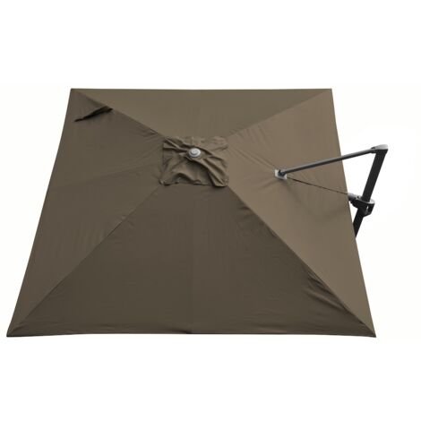 PROLOISIRS Toile Parasol Mat Déporté NH 3x3/8 Polyester 210gr SD - Taupe