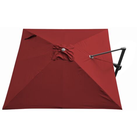 PROLOISIRS Toile Parasol Mat Déporté NH 3x3/8 Polyester 210gr SD - Rouge