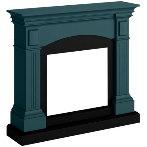 TAGU Habillage de cheminée pour Powerflame modèle Magna - Turquoise doux (1/5)