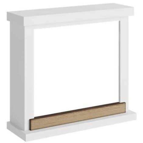 TAGU Habillage de cheminée pour Powerflame modèle Hagen - Blanc pur