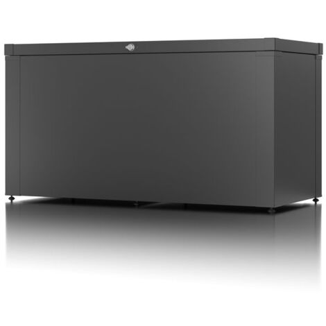 GUARDI Coffre de rangement polyvalent - taille S - Anthracite - 129x56,5x68,2 - acier (1/2)