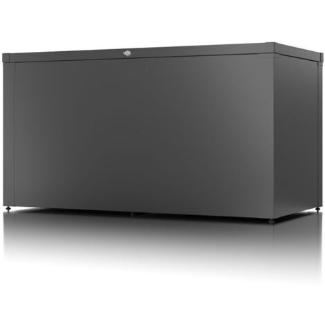 GUARDI Coffre haut de rangement polyvalent - taille M - Anthracite - 159x76,5x82,2 - acier (1/2)
