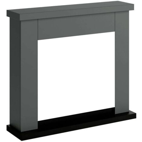 TAGU Habillage de cheminée pour Powerflame modèle Frode - Gris uni