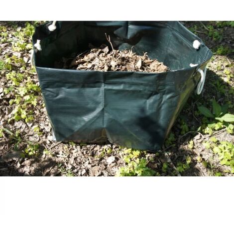CHALET & JARDIN Sac à déchets de jardin TITANIUM – 47 x 47 x 45 cm – polyéthylène résistant (1/2)