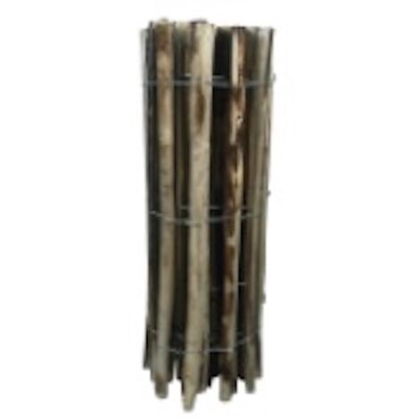 JANY FRANCE Clôture naturelle en châtaignier - 1 x 5 m - Espacement 5-6 cm - Piquets fendus et appointés - Fabrication française