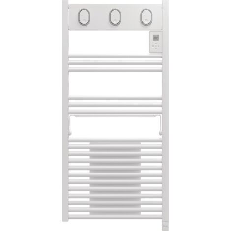 Sauter – Sèche-serviettes électrique soufflant 1500 W – Soufflerie 1000 W – Inertie fluide – Programmable – Écran digital – Pour salles de bain jusqu'à 5 m²