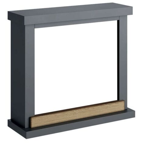 TAGU Habillage de cheminée pour Powerflame modèle Hagen - Gris uni (1/5)