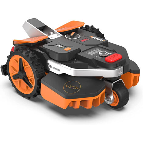 Worx – Robot tondeuse connectée 600 m² – Pente jusqu'à 30 % – Système de tonte aléatoire – Largeur de coupe 18 cm – Connexion Bluetooth