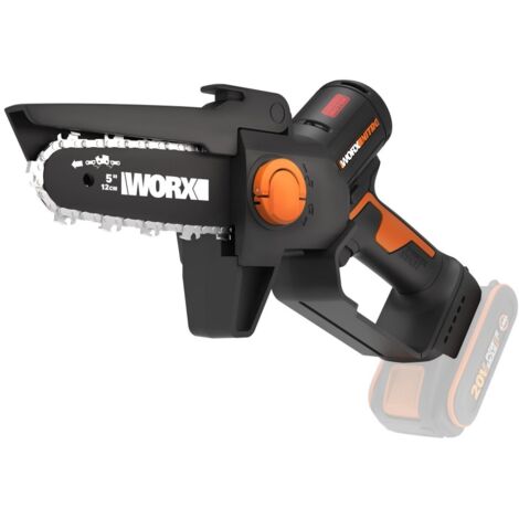 Worx – Élagueuse sur batterie 20V – Longueur de coupe 12 cm – Autonomie 160 coupes – Moteur Brushless – Pour bois dur
