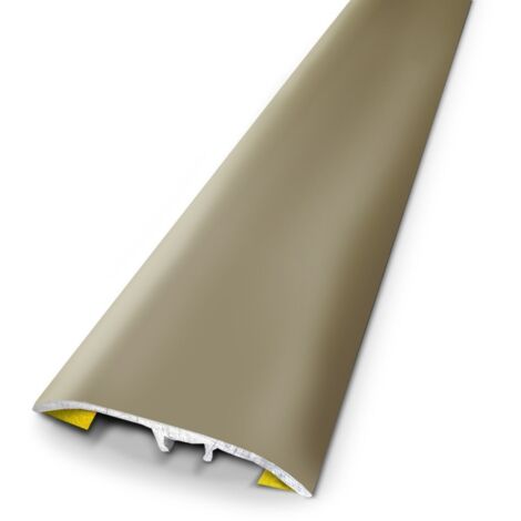 SANS MARQUE Barre de seuil 4 en 1 à fixer, universel, 3M, alu titium, l. 37 mm x l. 166 cm
