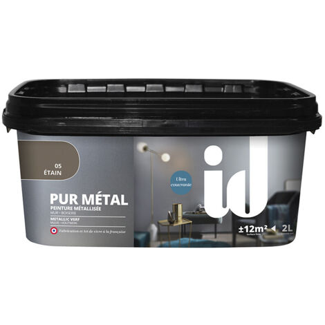 ID Peinture a effet, Pur metal ID, etain, 2 l (1/3)