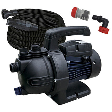 Pack pompe d’arrosage manuelle Spid’O JC-800-P + kit aspiration 7 m + raccord rapide gros débit – 800 W – Débit 3,6 m³/h – Pression 3,7 bars – Corps composite léger