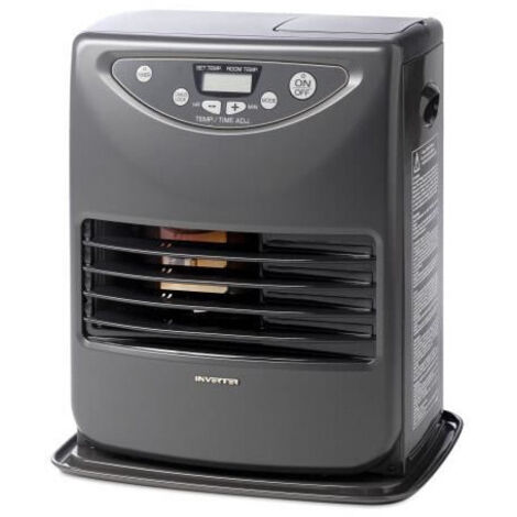 Poêle à pétrole 3000 W – Surface d'action 120 m3 – Réservoir 5L – Autonomie 59h – Thermostat électronique avec programmation 24h – Inverter