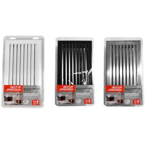 JONCOUX Grille d’air chaud à lamelles noire - 345 x 195 mm