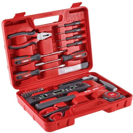 Einhell – Mallette à outils 35 pièces – Boîte de rangement avec compartiments – Outils en acier pour bricolage et réparations – Durable et facile à utiliser (1/4)