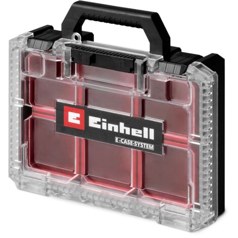 Einhell Organisateur E-Case Half Size (compatible avec E-Case Einhell, max. 12,5 kg, avec 4 boîtes de rangement)