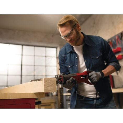 Einhell Scie sabre TE-AP 750 E (750 W, hauteur de course 20 mm, régime maximal à vide 2 500 tours/min, profondeur de coupe 150 mm dans le bois)