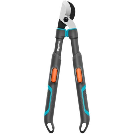 Gardena – Sécateur à main télescopique – Lame en acier pour branches jusqu’à 50 mm – Manches extensibles 520-670 mm – Confort d’utilisation (1/8)