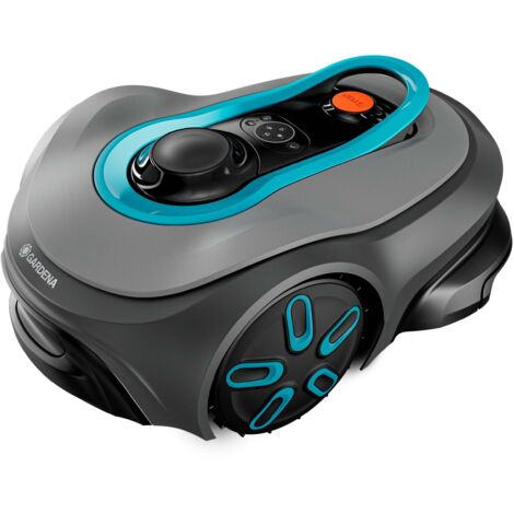 GARDENA Tondeuse robot smart SILENO free 800 m². Connectée. Installation sans fil. Technologie LONA. Tond sous la pluie. Capteur de gel. Nettoyage à l’eau. Ultra-silencieuse (19922-26). (1/5)