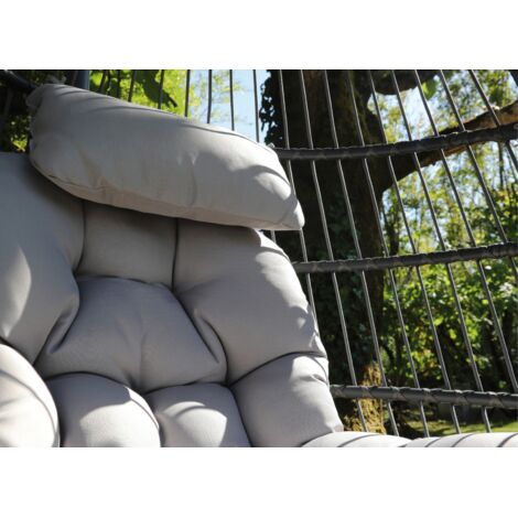 PROLOISIRS Fauteuil suspendu - Gris kiwi (1/4)