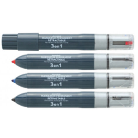 OUTIFRANCE Marqueur multi-usages 3en1 Marqueur multicolore 3en1 (1/2)