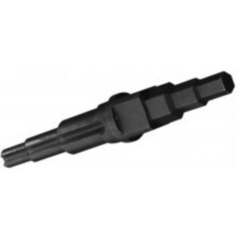 Outifrance – Clé à pipe pour radiateur – Diamètres 3/8', 1/2', 3/4', 1' – Longueur 142 mm – Acier carbone bruni pour maintenance (1/2)
