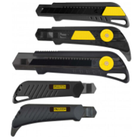 OUTIFRANCE Cutter soft-grip + 2 systemes de blocage Cutter 18 mm autobloquant + molette (1/4)