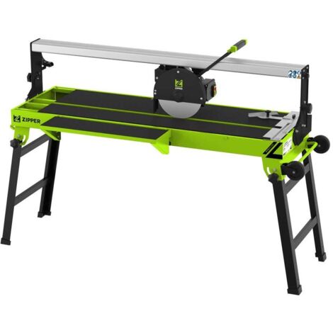 Zipper – Scie à carreaux électrique 1200mm – Lame diamantée 250mm – Pompe à eau 500l/min – Pour coupes nettes sur béton armé - zi-fs250-1200