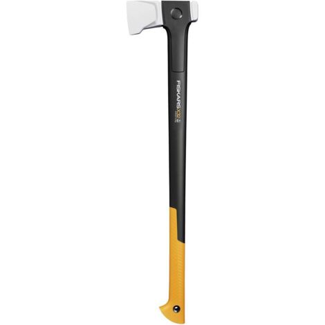 Fiskars – Hache à fendre 1069108 – Longueur 815 mm – Poids 2440 g – Acier forgé à double trempe – Manche FiberComp™ ergonomique