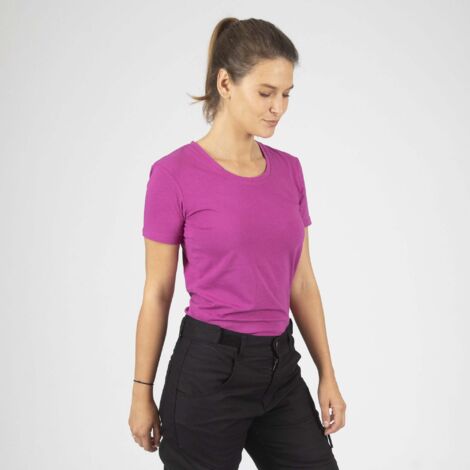 ROMANE TSHIRT MANCHES COURTES DE TRAVAIL 1451 Fushia S (1/5)